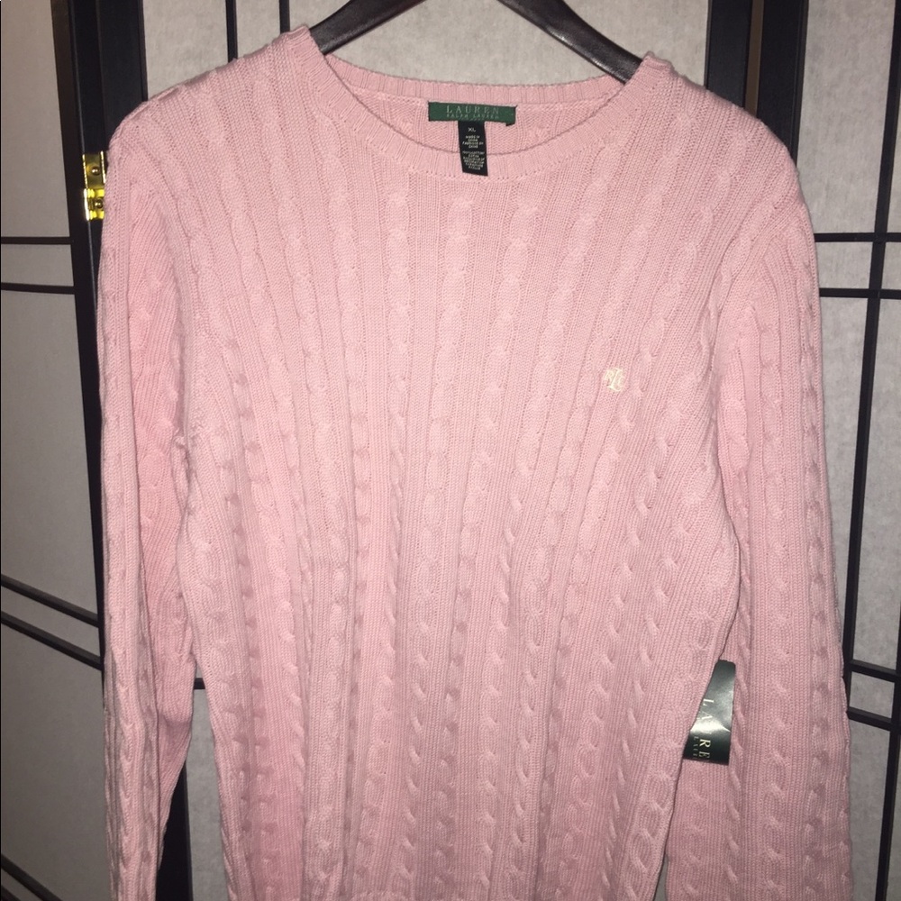 Cable knit sweater